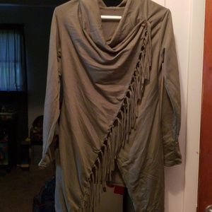 Long sleeve wrap shirt